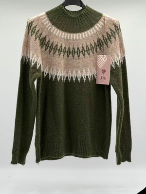 Jersey lana winter verde caqui