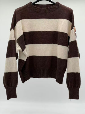 Jersey rayas marrón 