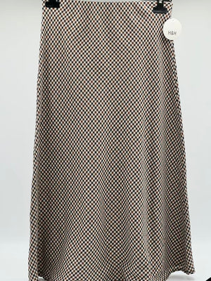 Falda cuadra larga negra