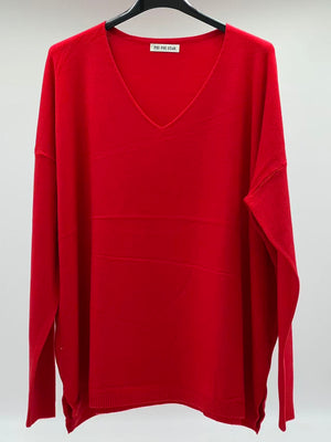 Jersey fino básico rojo