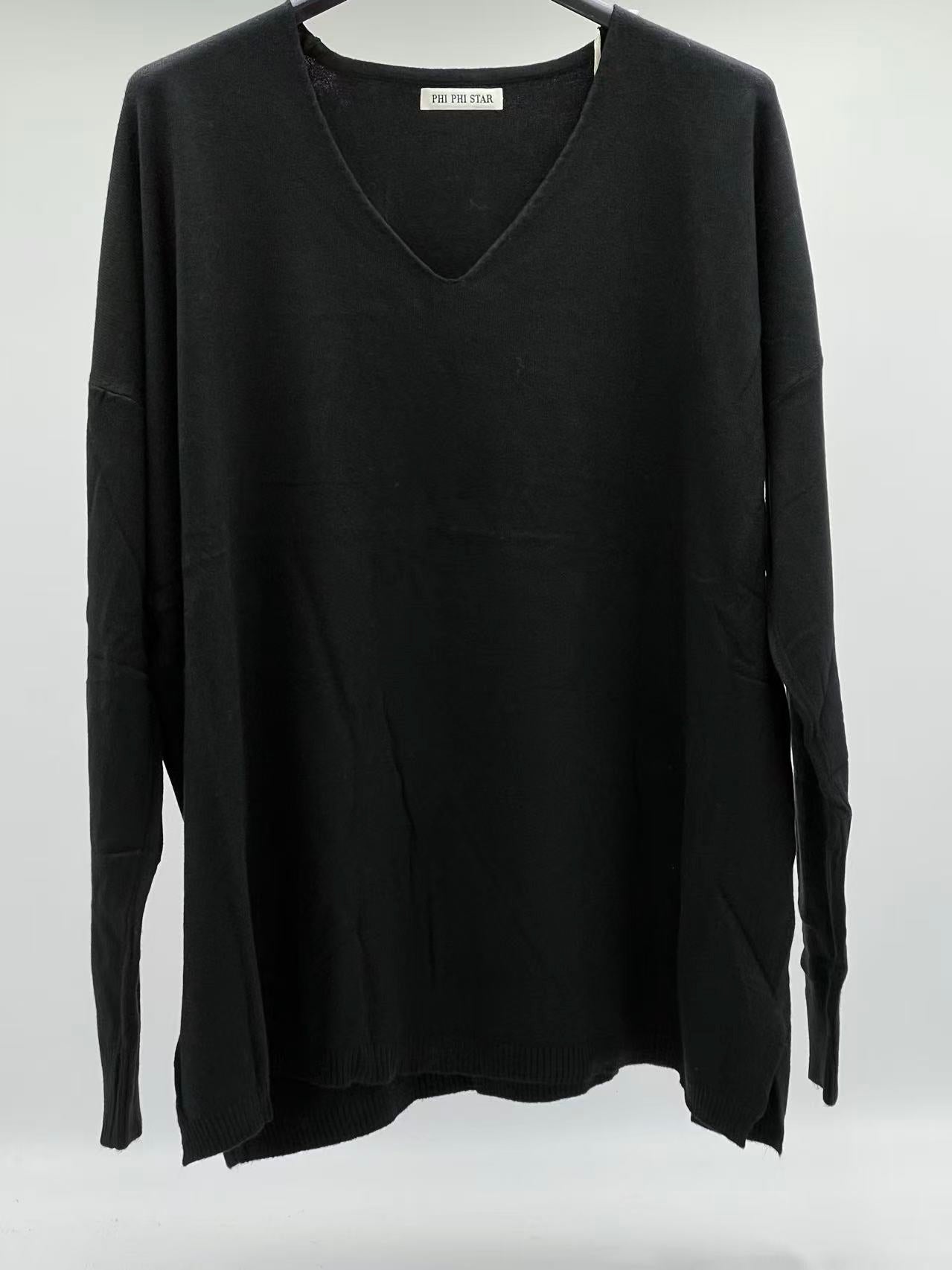 Jersey fino básico negro