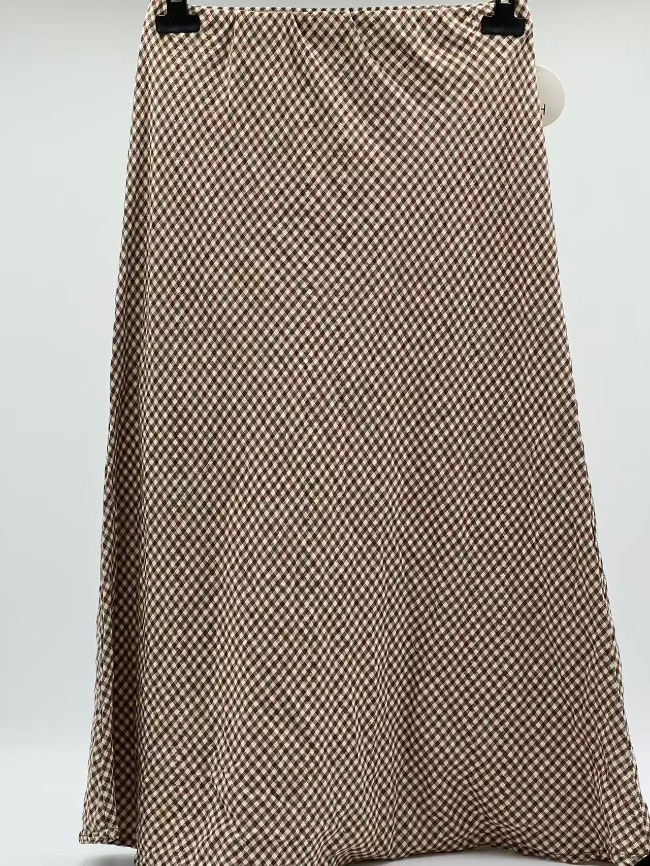 Falda cuadra larga caldera