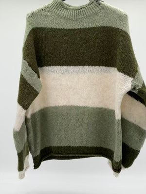 Jersey de lana verde caqui