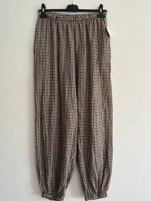 Pantalón cuadro largo azul marino